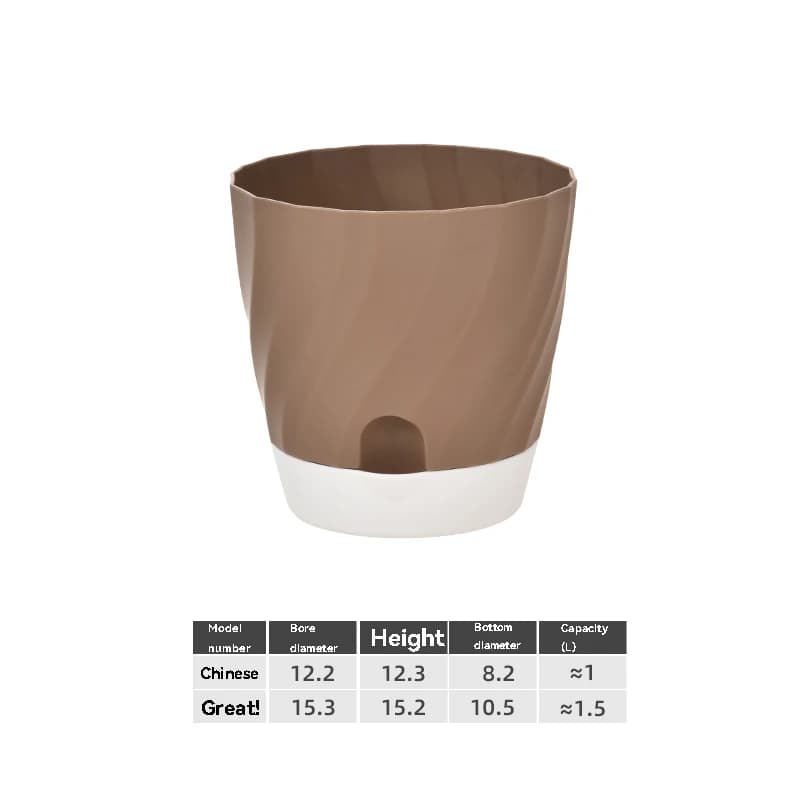 Plastic Flower Pot with Pedestal Base