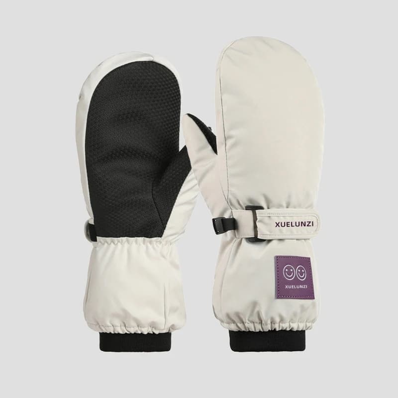 Kids Waterproof Snow Mittens Long Cuff