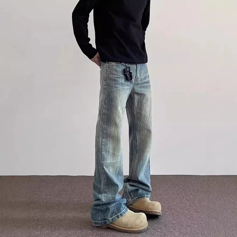 Men's Curved Flared Jeans