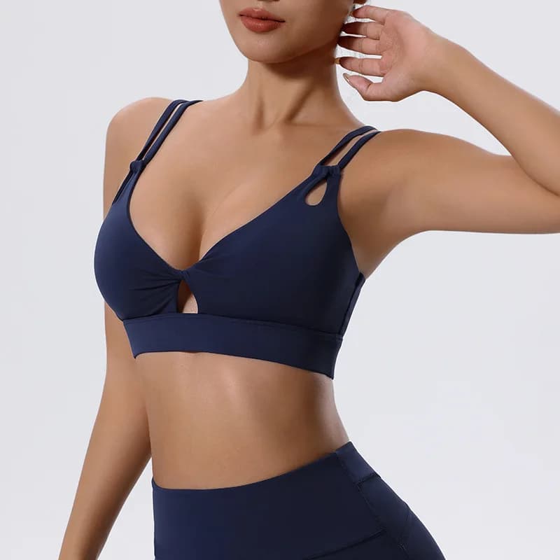 Women's Sports Bra with Shock-Absorbing Support