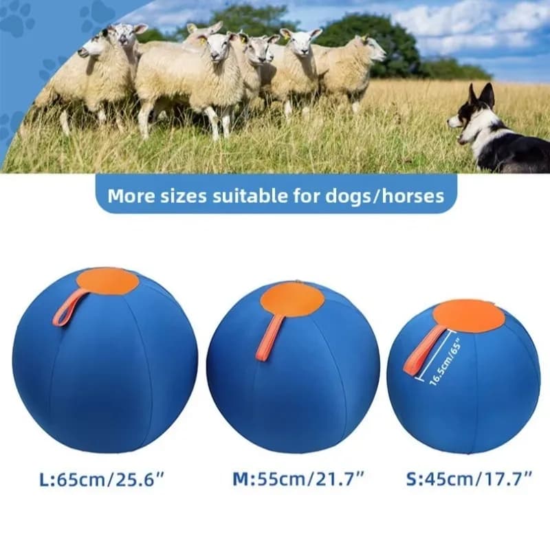 Pet | Dog Toy Throwing Inflatable Large Ball Durable Polyester Chew Teething Boredom Self-Entertainment Hardcore