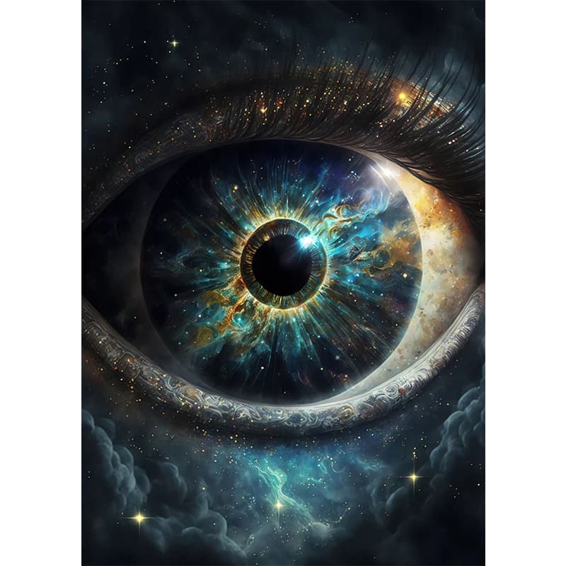 Abstract Eye Features Canvas Wall Art Print