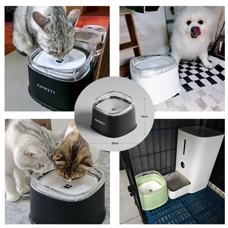 Floating Pet Water Bowl with Anti-Splash Design