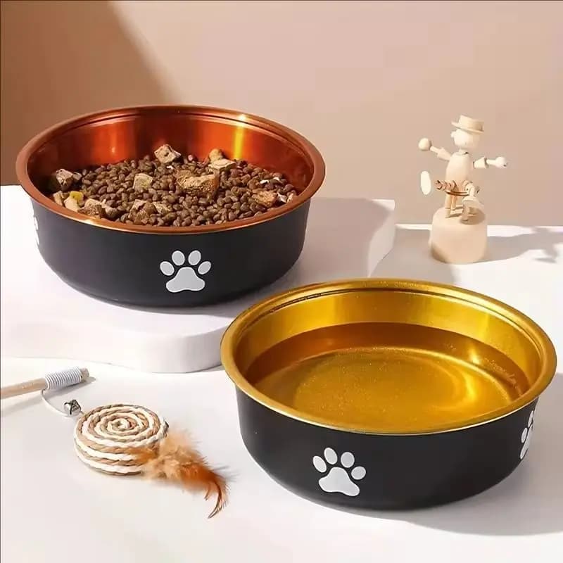 Stainless Steel Non-Slip Pet Bowl Set