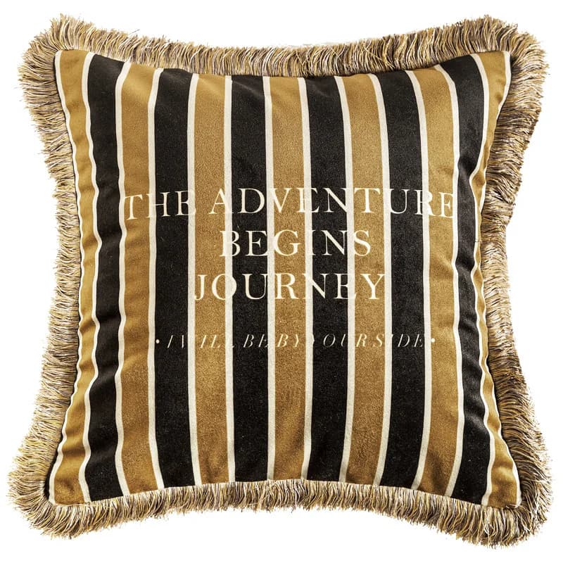Bee Honey Golden Velvet Throw Pillow Cover