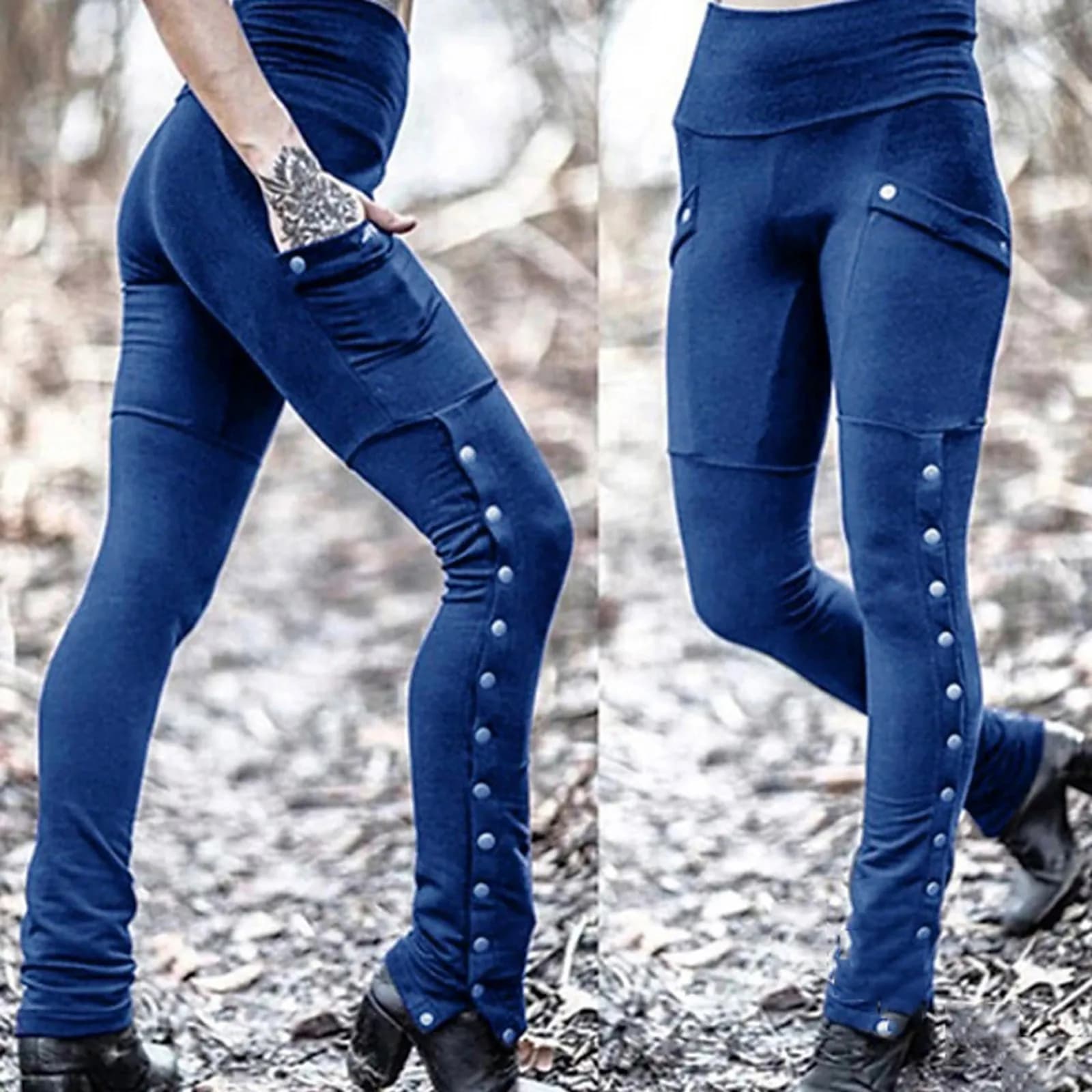 Women's High-Waisted Stretch Pencil Pants