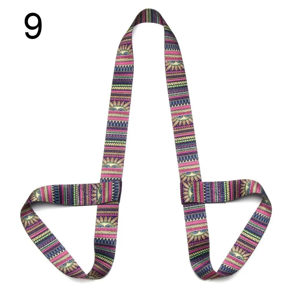 Fitness Adjustable Sports Accessories Yoga Belt Sport Sling Shoulder Yoga Mat Strap Belts Carry Straps