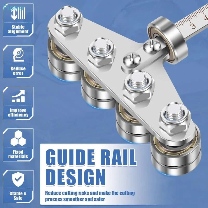 Circular Saw Straight Edge Guide with Roller Bearing