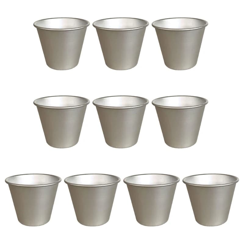 Nonstick Aluminum Muffin and Tart Molds, Pack of 10