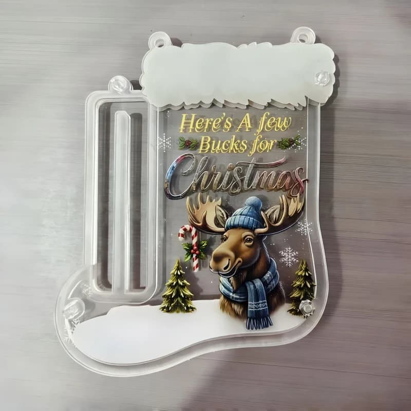 Christmas Stocking Cash Pendant Money Holder