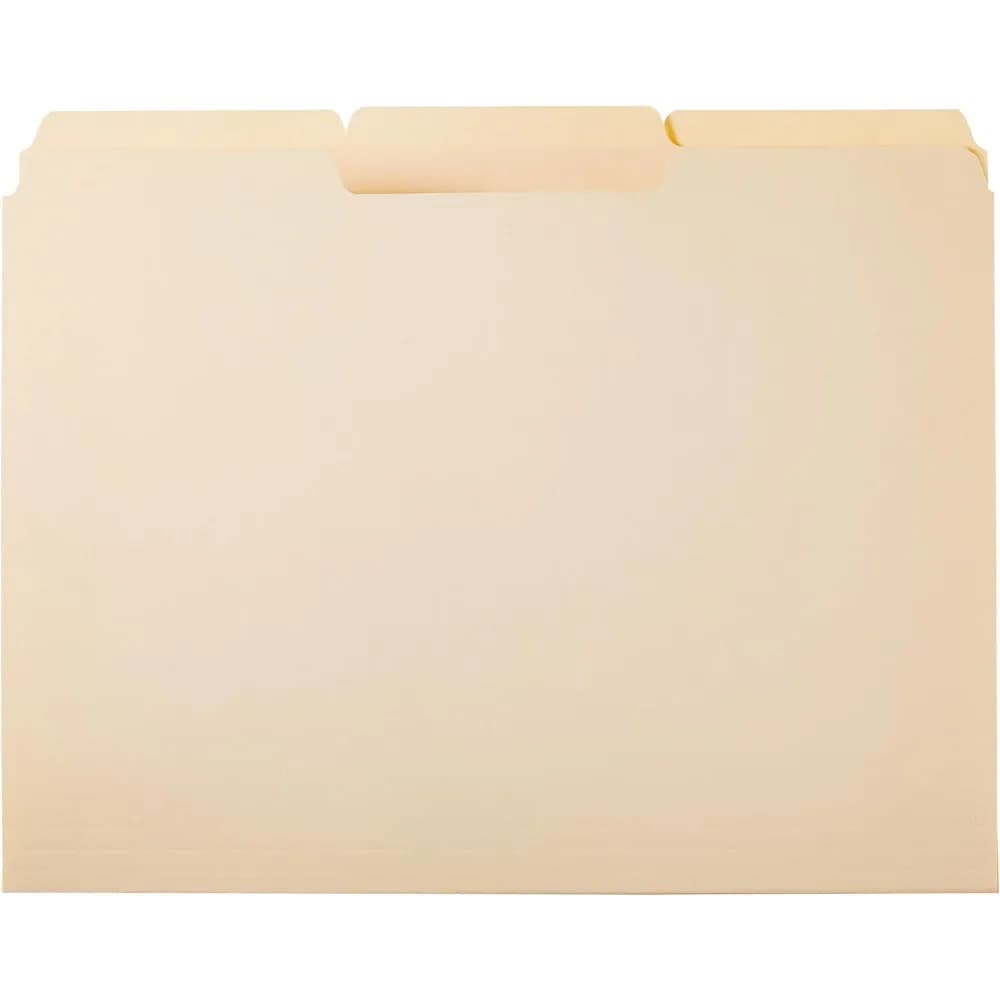 A4 Manila File Folder with Page-Turn Design