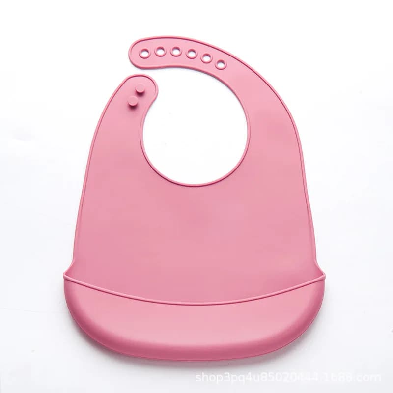 Baby Silicone Waterproof Bibs with Saliva Pocket
