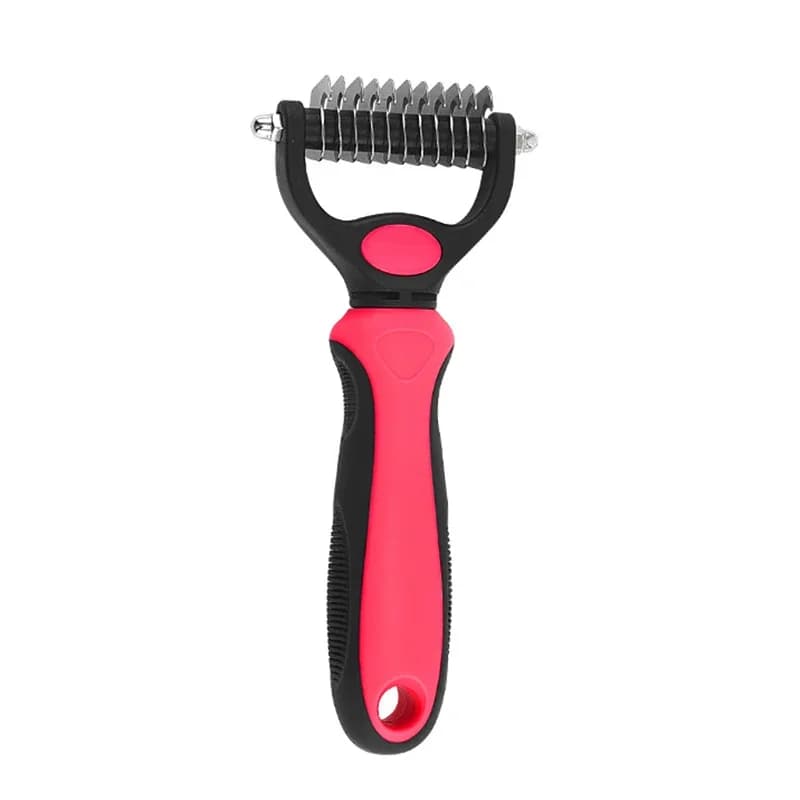 Pet Deshedding Brush with Self-Cleaning Button
