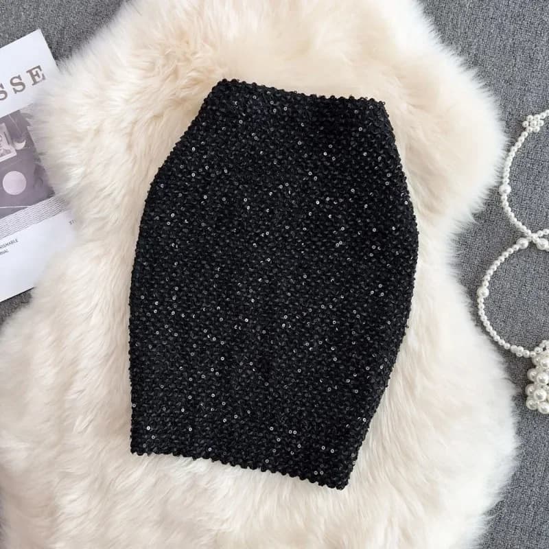 Women's Sequin A-Line Skirt
