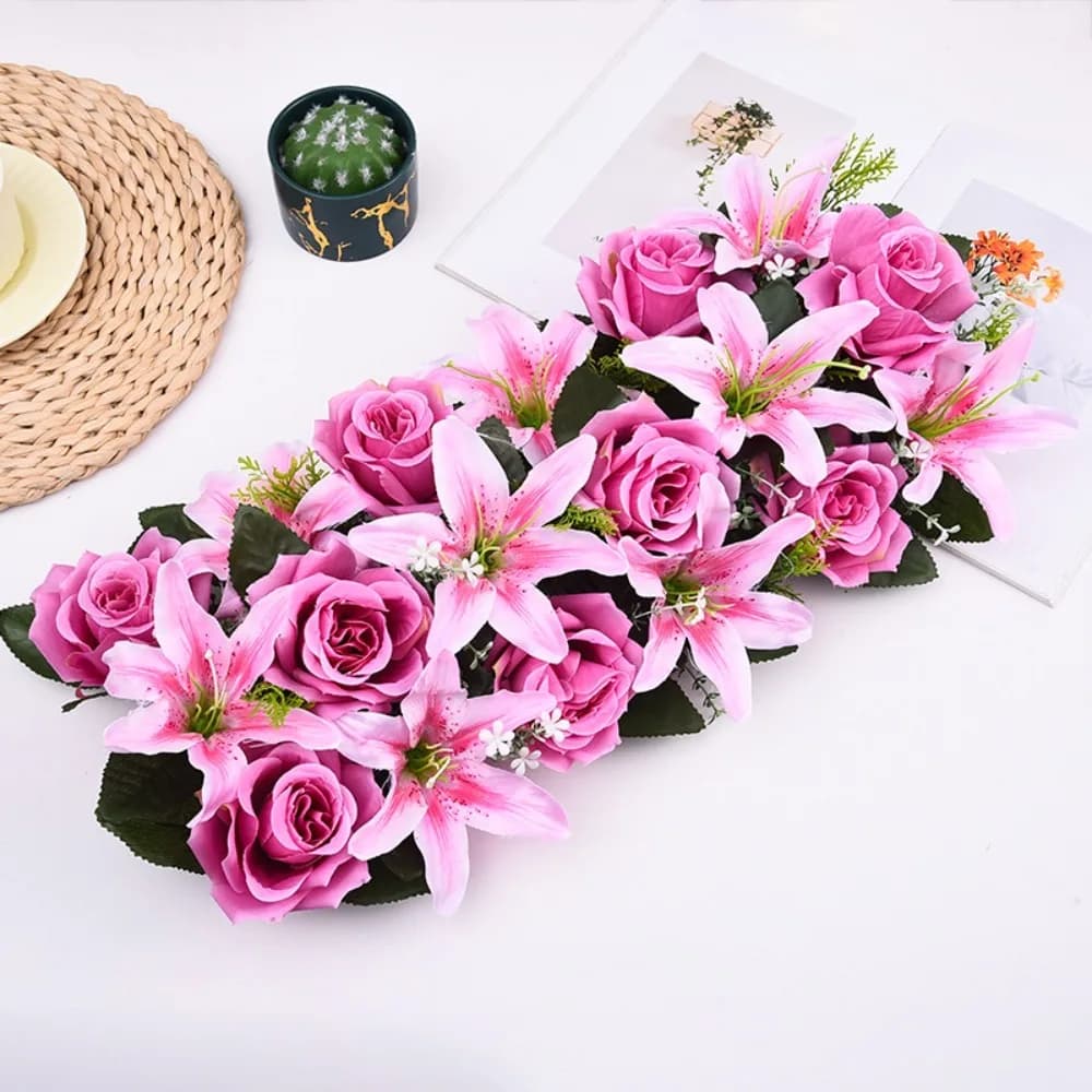 Artificial Rose Flower Arch Decor