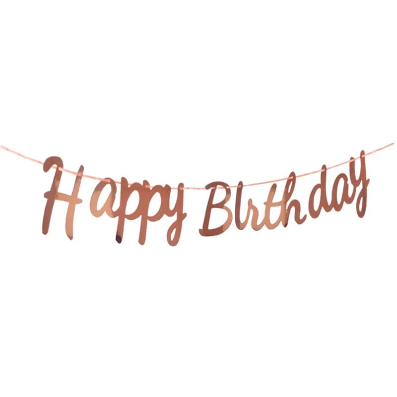 Happy Birthday Hanging Banner Garland