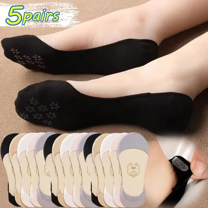 Women's Cotton Invisible Ankle Socks
