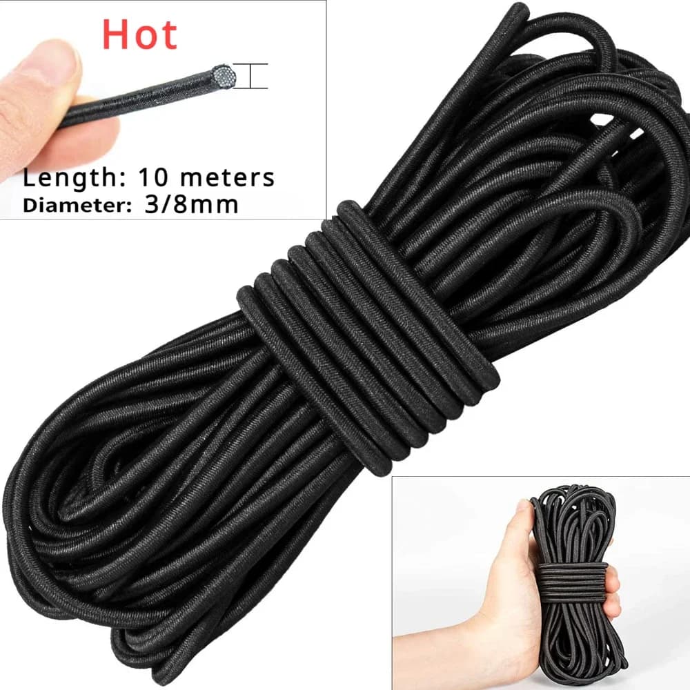 Elastic Band Rope 10M Assorted Widths