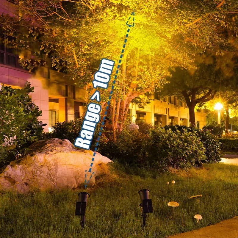 9/4 LED Solar LED Light Spotlights Outdoor IP65 Waterproof Lights Brightness Adjustable for Garden Backyard Driveway Patio Decor