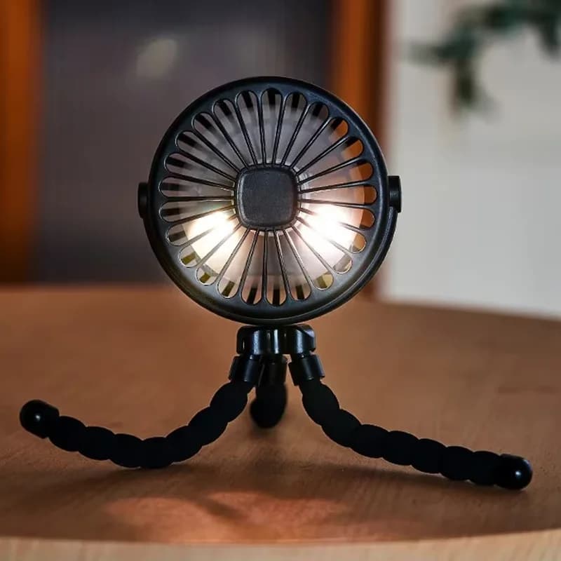 Portable Tripod Fan with USB Charging