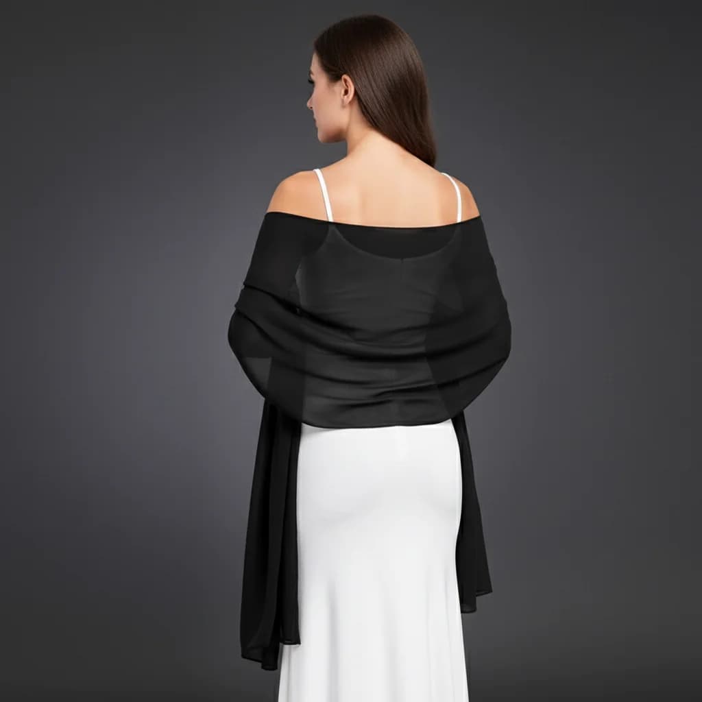 Women's Lightweight Chiffon Wedding Shawl