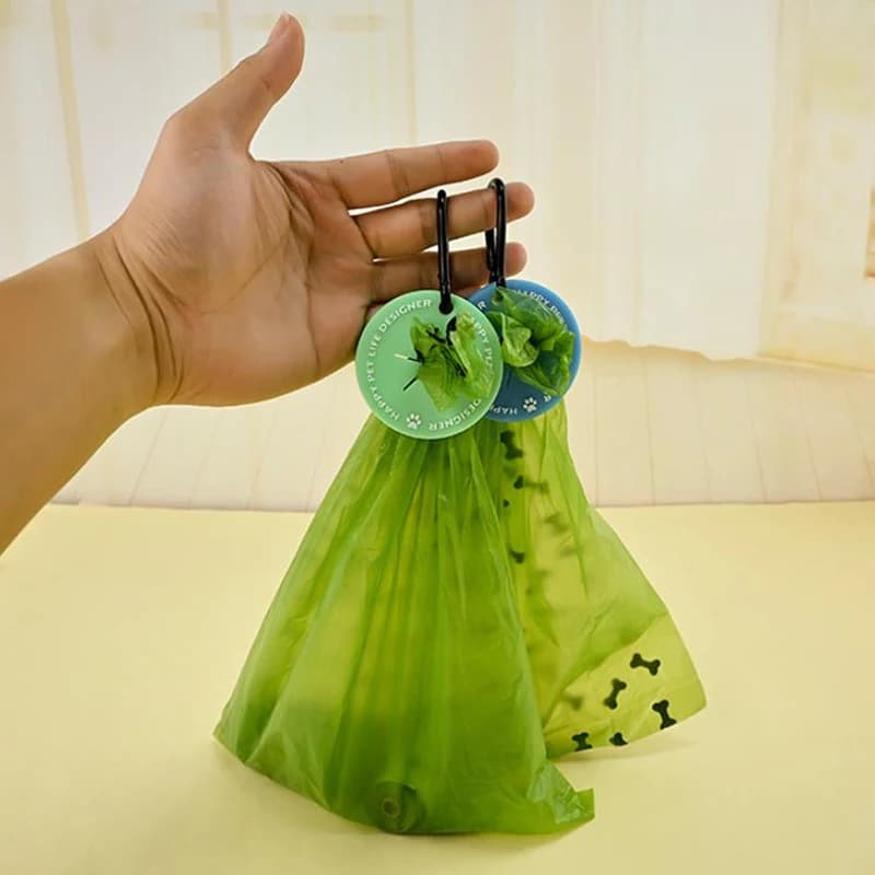 Dog Poop Bag Holder With Carabiner Clip