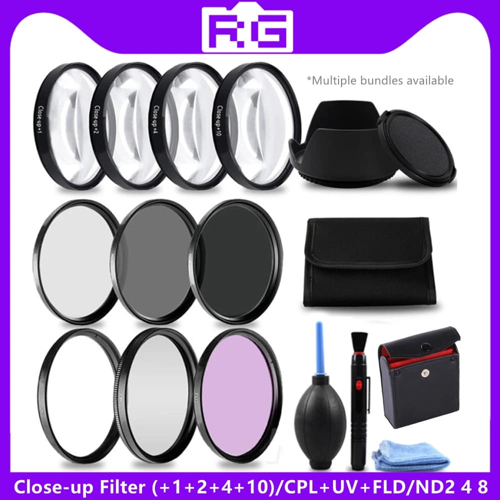 Camera Lens Filter Kit with ND and Macro Lenses