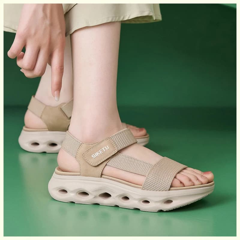 Comfort Walking Sandals with Velcro Buckle