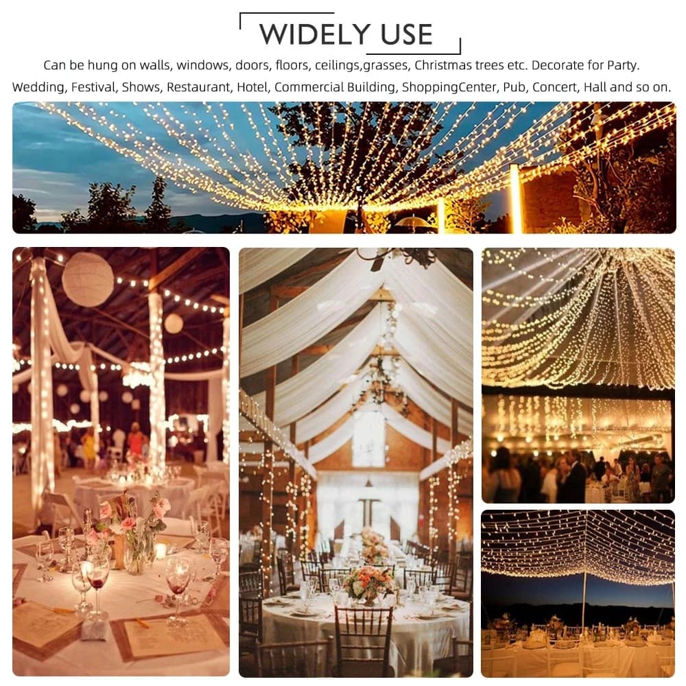 LED String Lights with 8 Modes