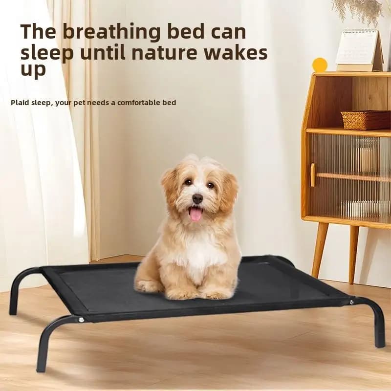 Elevated Outdoor Dog Bed with Mesh Cover
