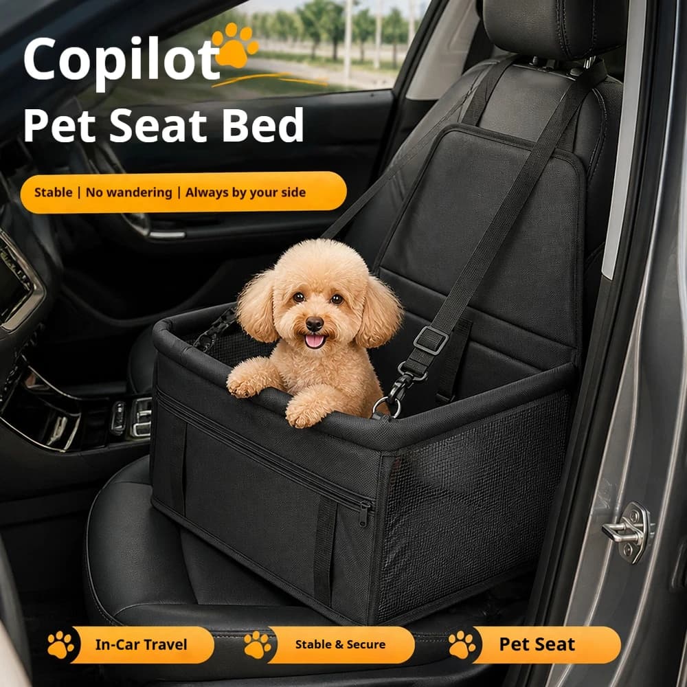 Foldable Car Dog Bed for Front Passenger Seat
