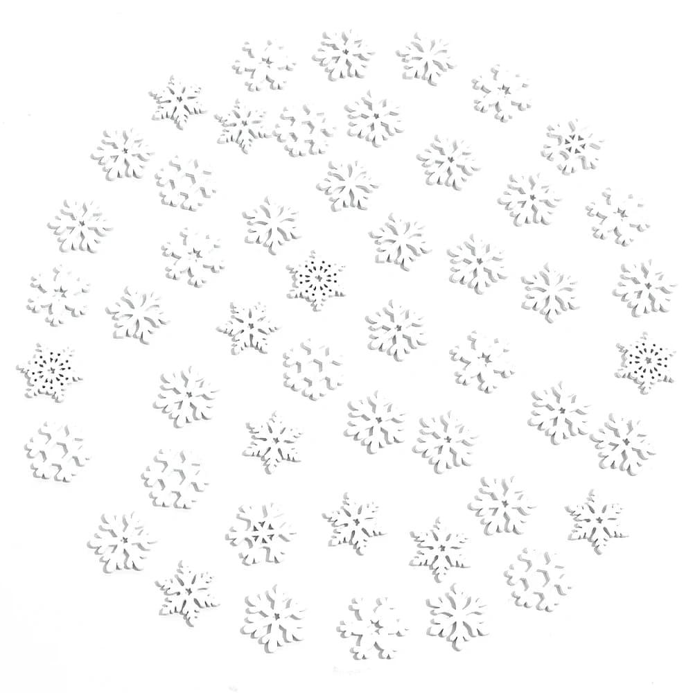 Wooden Snowflake Ornaments for Christmas
