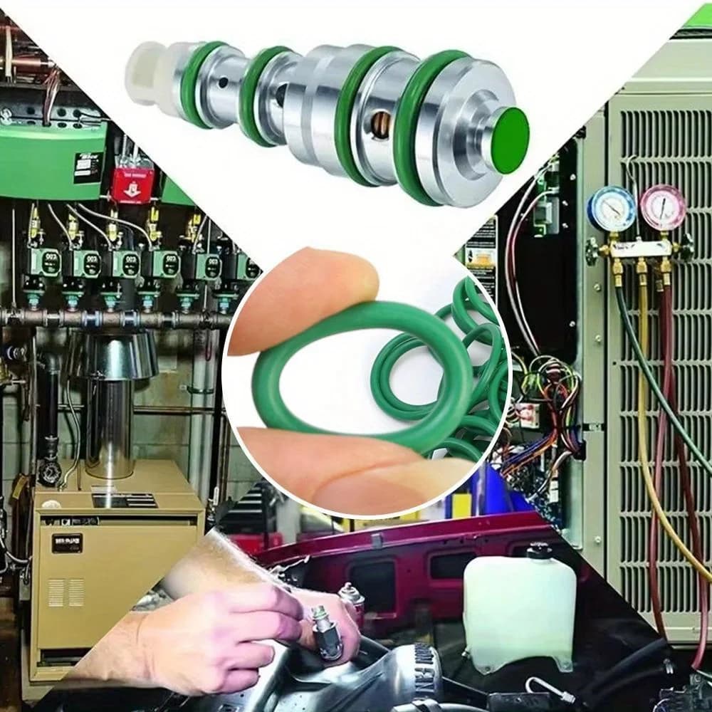 270-Piece Green Rubber O-Ring Assortment Kit