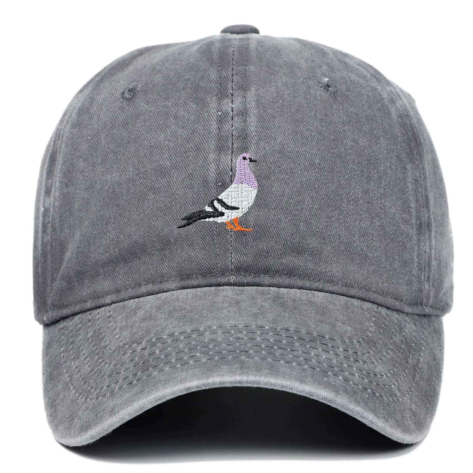 Pigeon Embroidery Baseball Cap