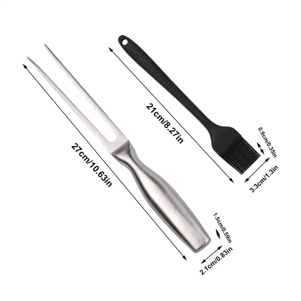 BBQ Grill Tool Set 5-Piece Stainless Steel