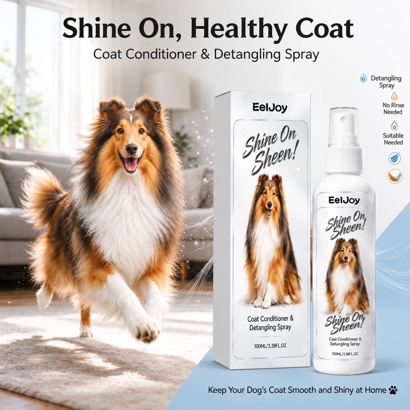 Pet Coat Detangler Conditioner Spray