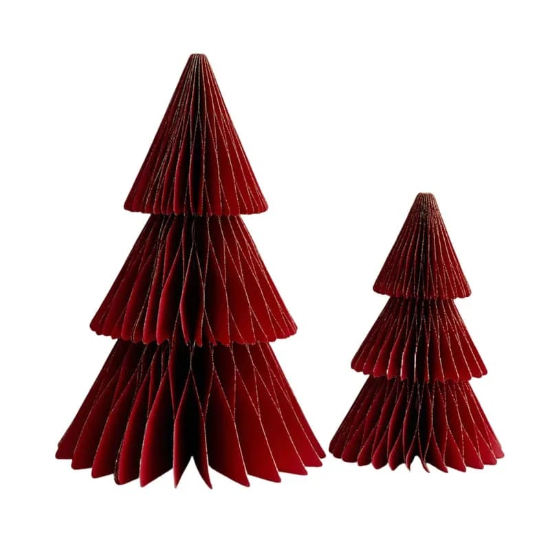 Christmas Desktop Decoration Kit With Paper Ornaments For Household Use To Add Festive Ambiance To Living Areas