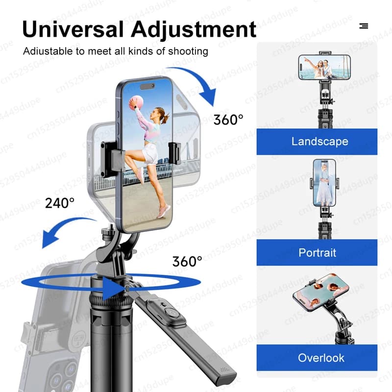 Tripod Stand with Wireless Bluetooth Phone Holder