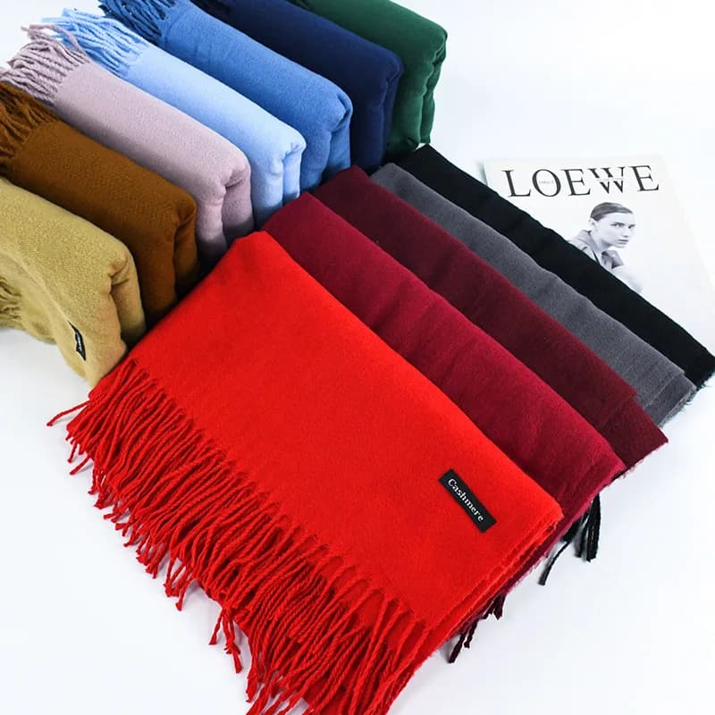Winter Cashmere Pashmina Wrap Shawl