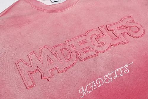 Men Clothing High street New Trend Heavy Industry Washed Embroidered Antique-style Sweatshirt for men and women