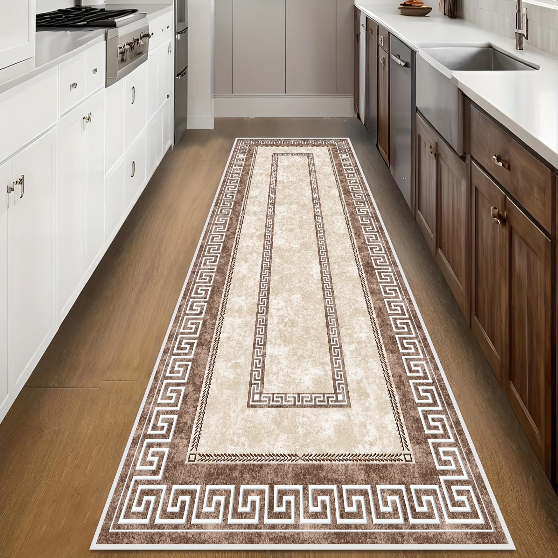 Geometric Boho Floor Runner Rug