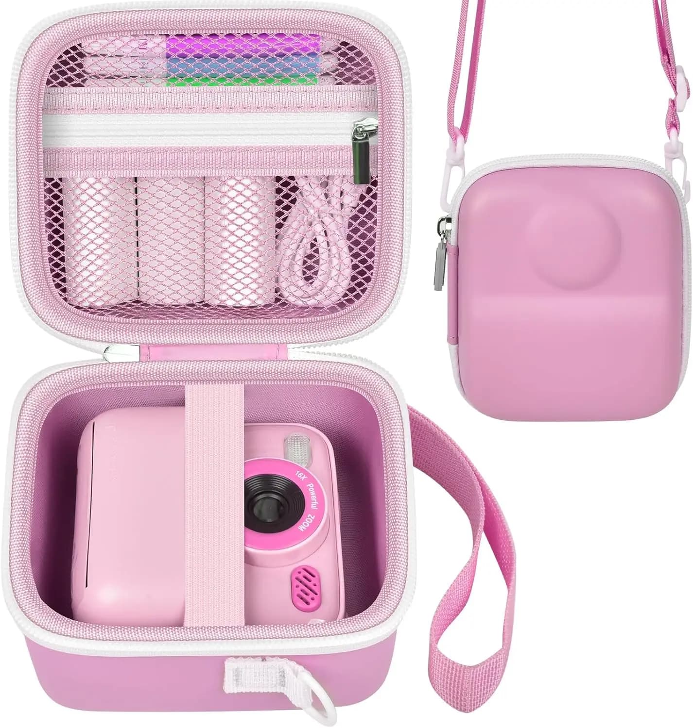 Kids Camera Storage Case with Accessories Pocket