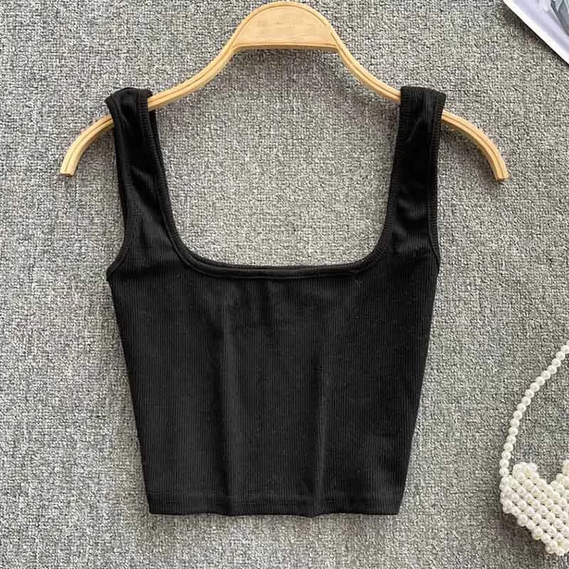 Women's Backless Y2K Crop Tank Top