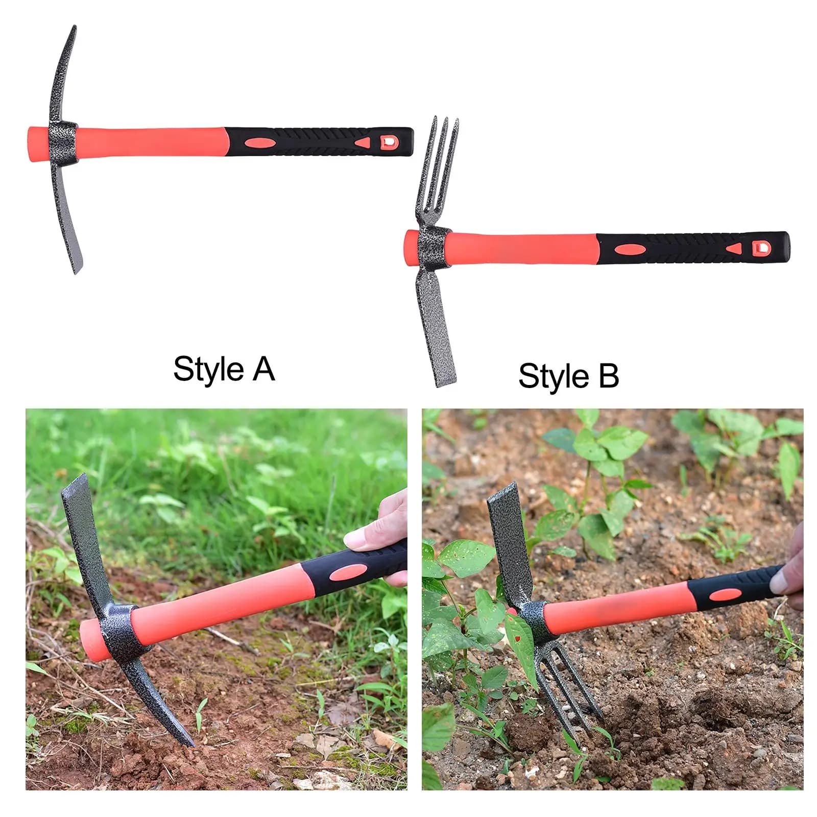 Garden Hoe and cultivator Rustproof Finish Gardening Planting Tool for Lawn