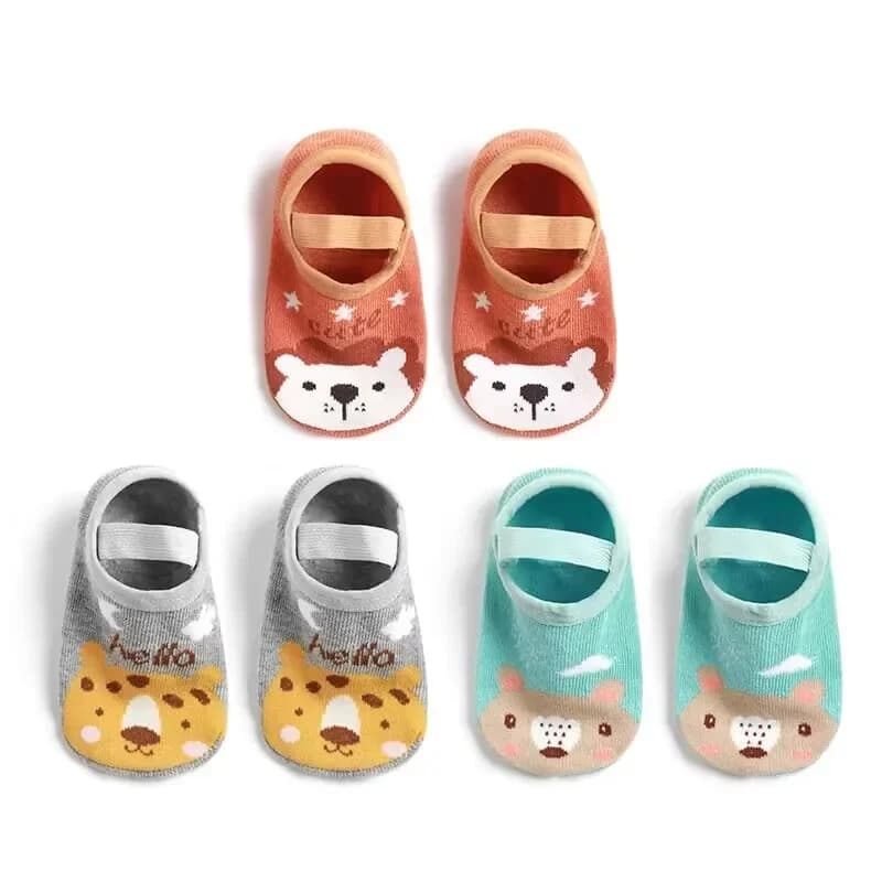 Kids Non-Skid Toddler Socks with Grip Sole