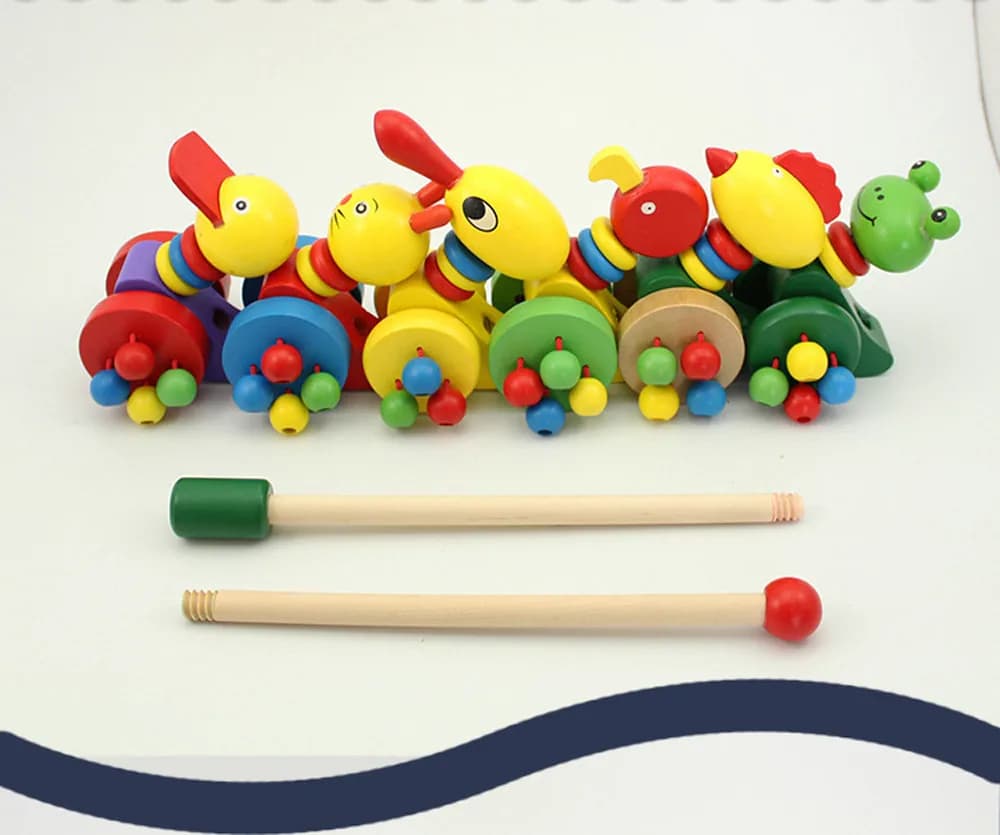 Wooden Push-Along Duck Toy