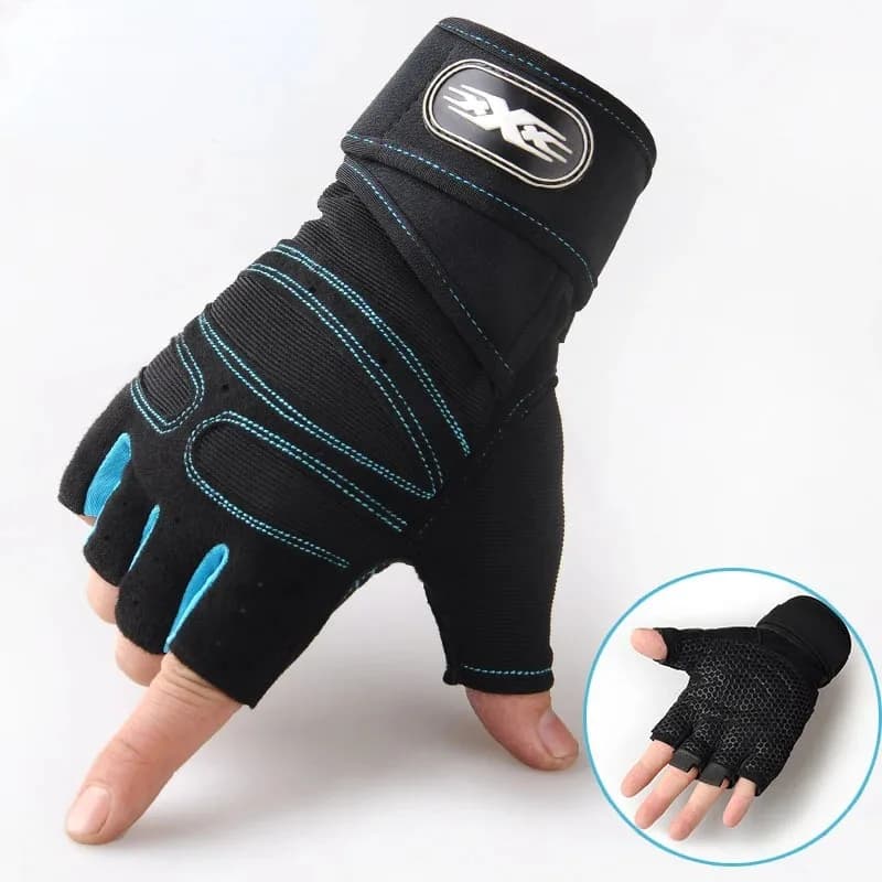 Half-Finger Wrist Guard Gloves for Fitness