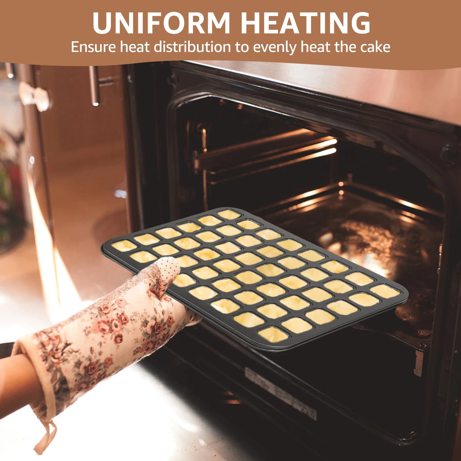 48 Cavity Mini Muffin Pan Carbon Steel Nonstick
