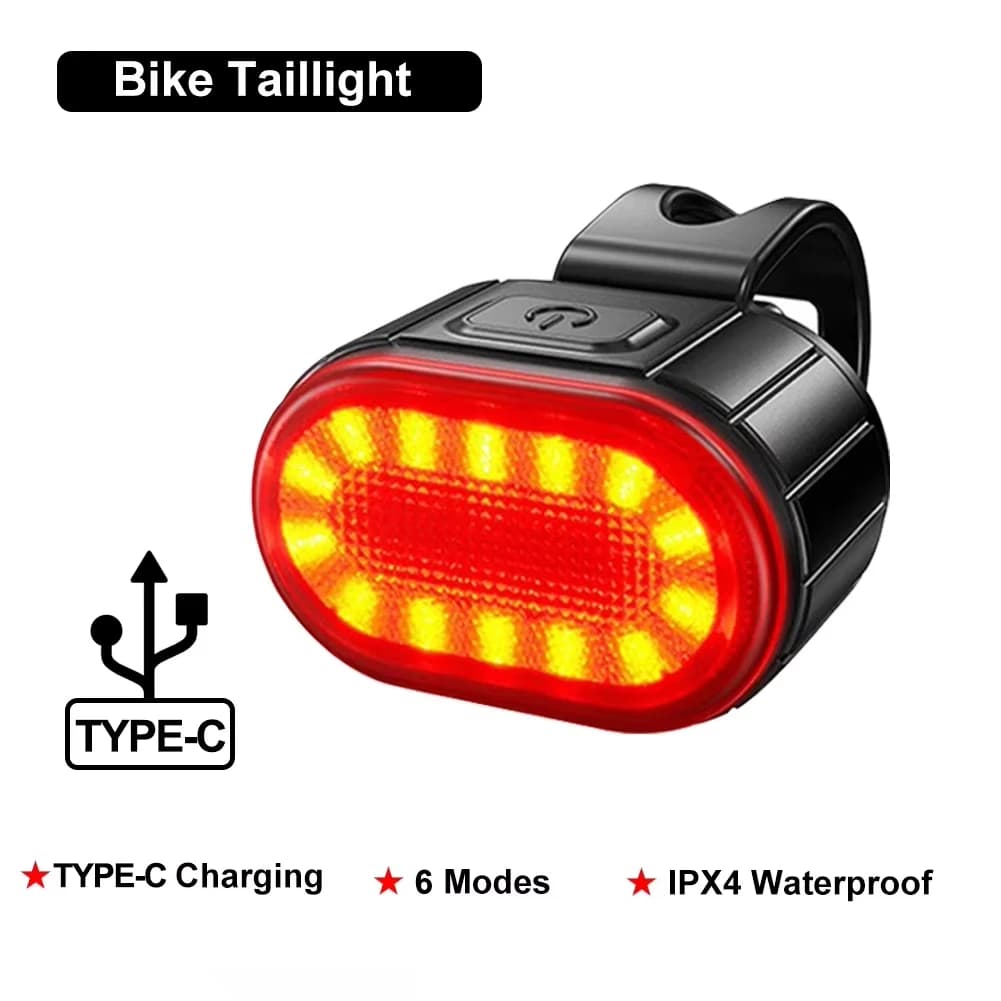 Bike LED Front and Rear Light Set