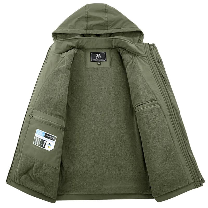 Men's Windproof Waterproof Winter Cargo Jacket